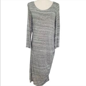Banana Republic Heather Grey Long Sleeve Maxi Dress | Size XL